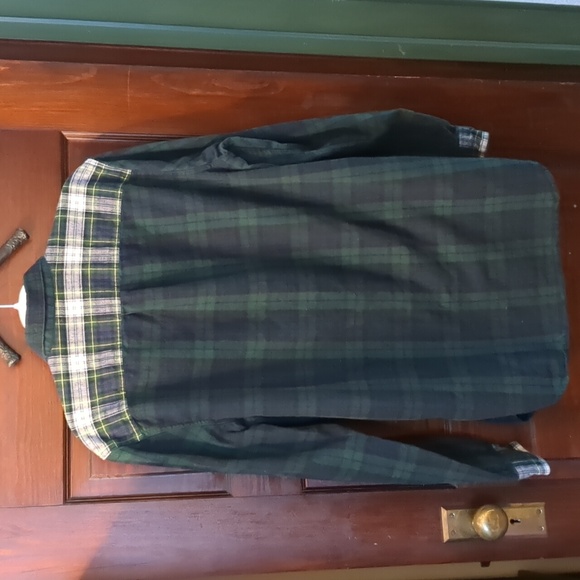 Vintage LL Bean Large Tall Plaid Flannel Button Down‎ Shirt - Picture 5 of 7